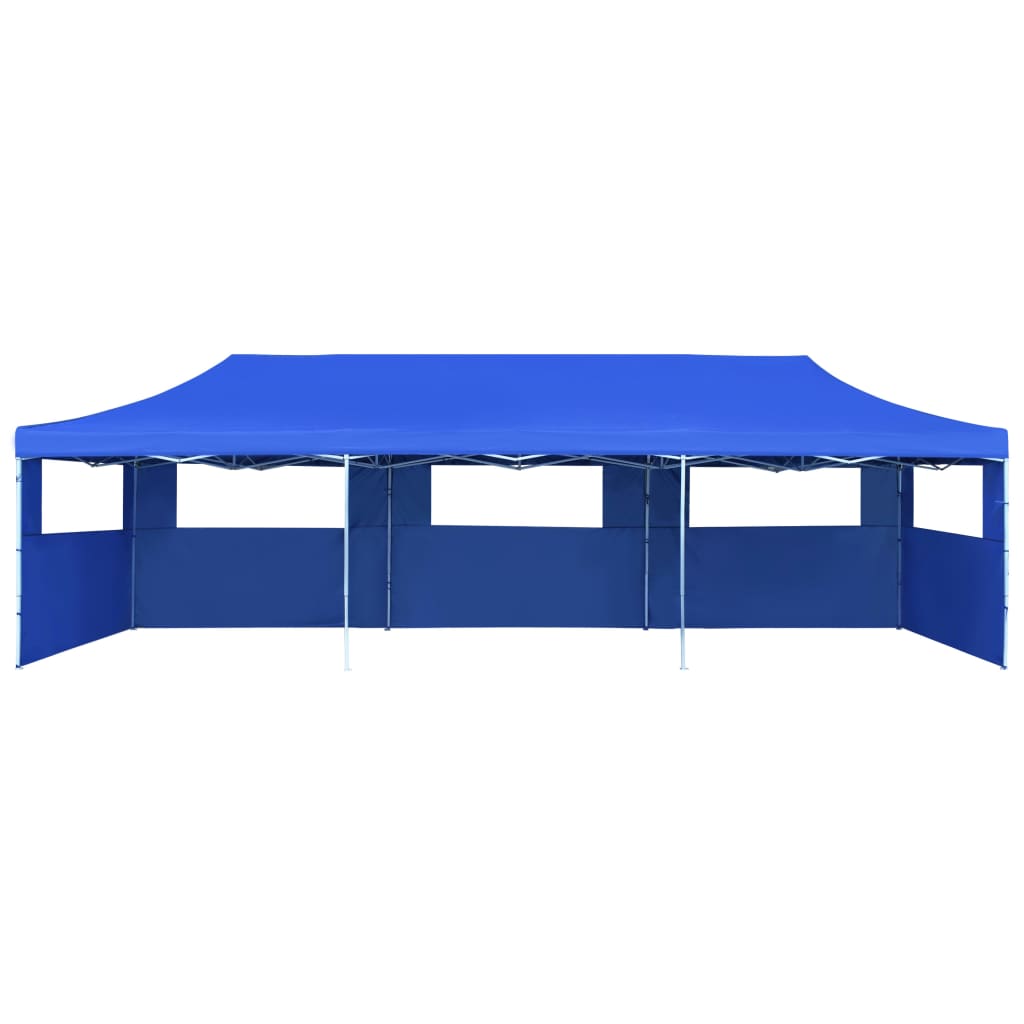 Tenda para festas pop-up dobrável c/ 5 paredes 3x9 m azul