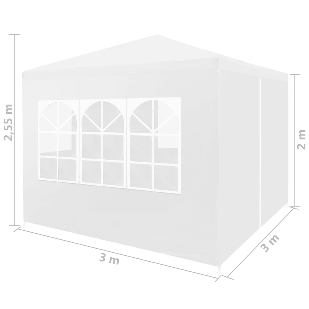 Tenda para festas 3x3 m branco