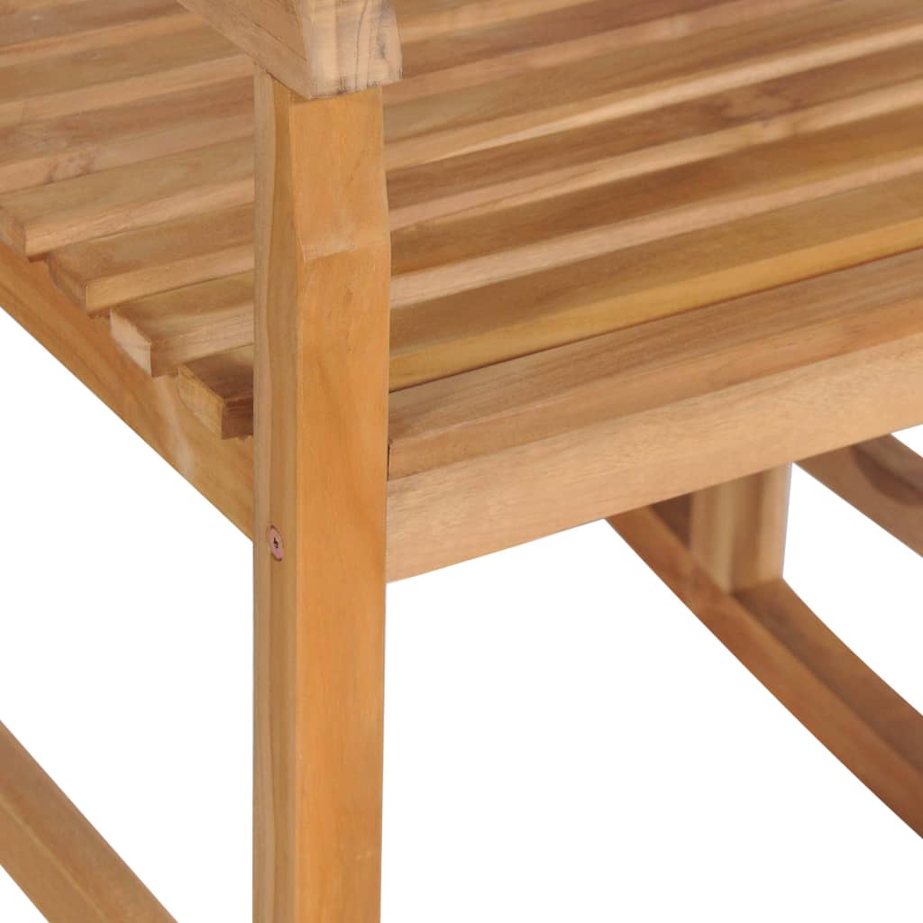 Cadeira de baloiço madeira teca maciça
