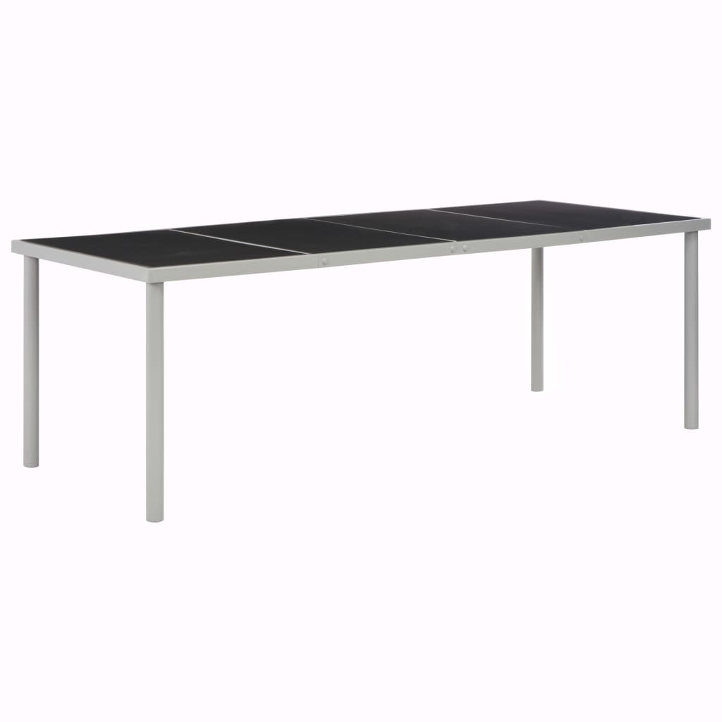 Mesa de jardim 220x90x74,5 cm preto