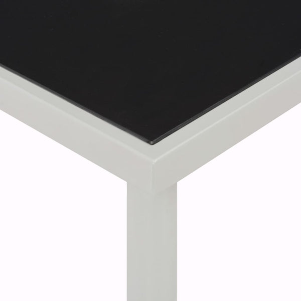 Mesa de jardim 220x90x74,5 cm preto