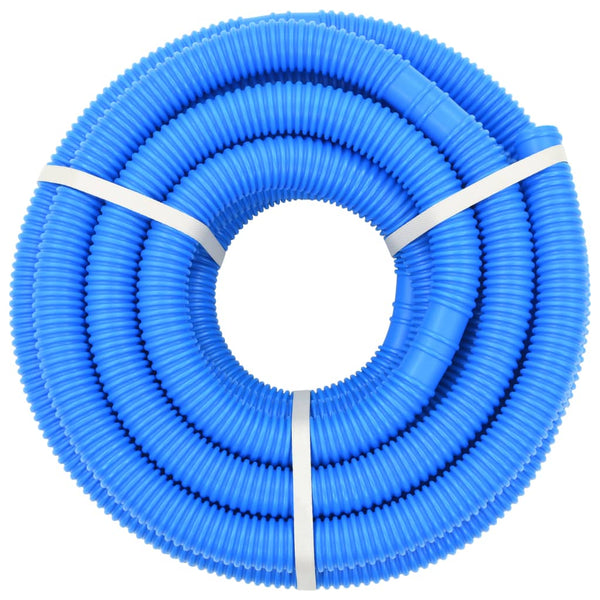 Pool hose with clamps blue 38 mm 12 m