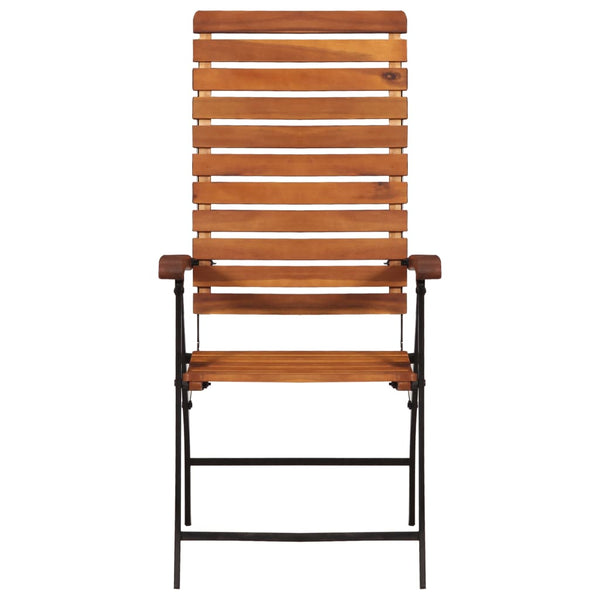 Cadeiras de jardim reclináveis 2 pcs madeira de acácia maciça