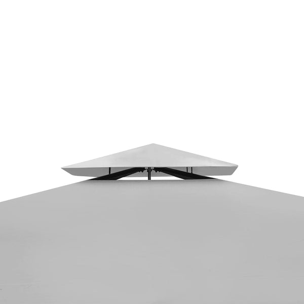 Gazebo com telhado 3 x 3 m branco creme