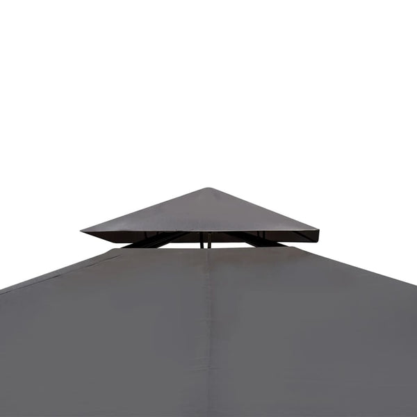 Gazebo com telhado 3 x 3 m cinzento escuro
