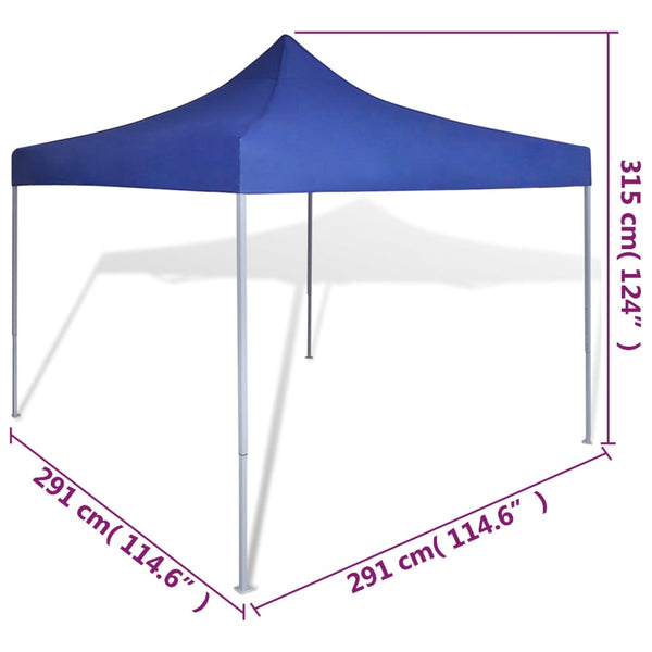 Tenda dobrável 3 x 3 m azul