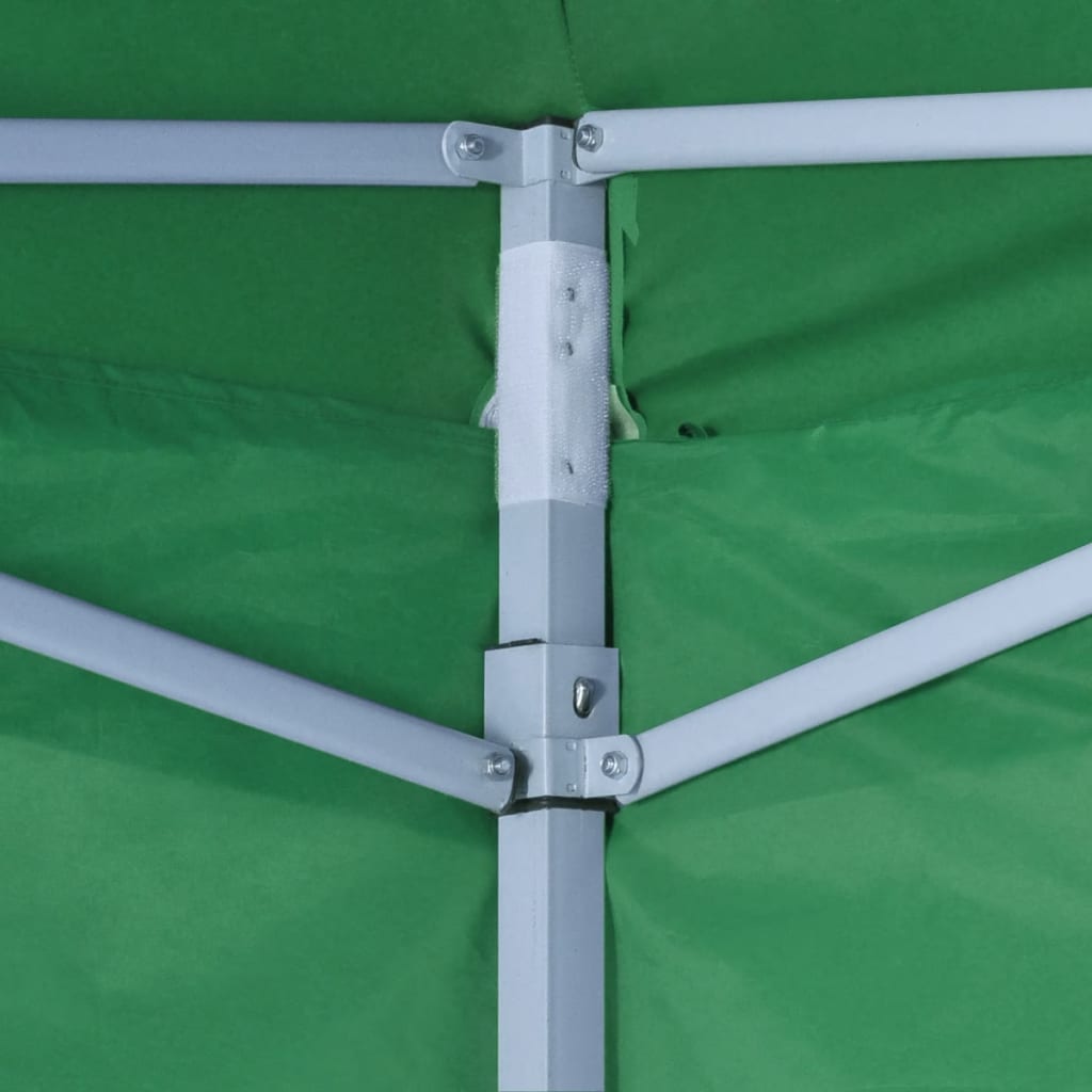 Tenda dobrável 3 x 3 m verde com 4 paredes