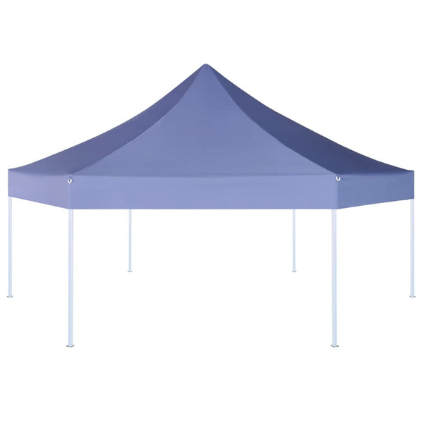 Tenda festas pop-up dobrável hexagonal azul escuro 3,6x3,1 m