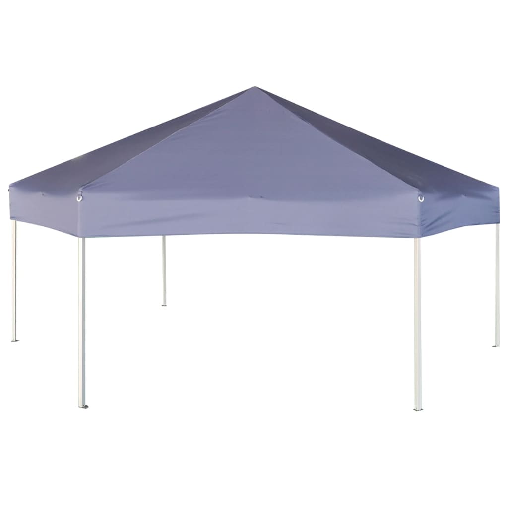 Tenda festas pop-up hexagonal 6 paredes 3,6x3,1m azul escuro