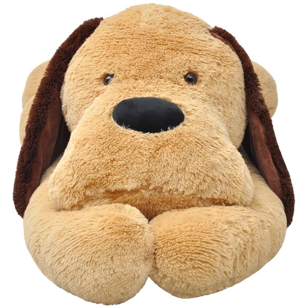 Cão de peluche castanho 160 cm