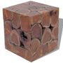 Banco em madeira de teca maciça 40x40x45 cm