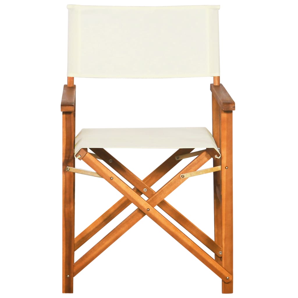 Cadeiras de realizador 2 pcs madeira de acácia sólida