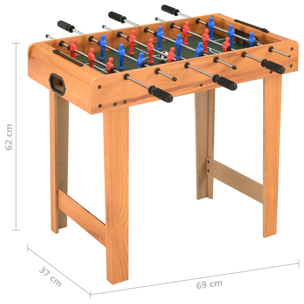 Foosball table 69x37x62 cm maple