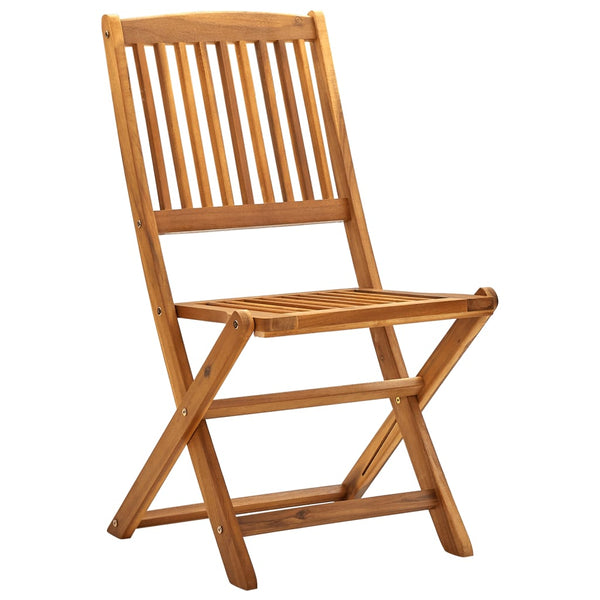 Cadeiras de jardim dobráveis 4 pcs madeira acácia maciça