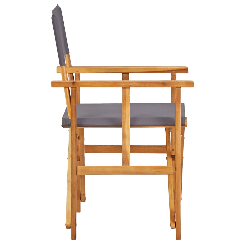 Cadeiras de realizador 2 pcs madeira de acácia maciça