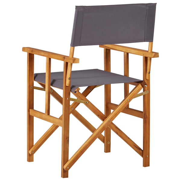 Cadeira de realizador madeira de acácia sólida