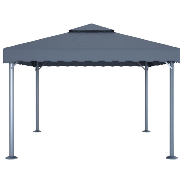 Gazebo 400x300 cm alumínio antracite