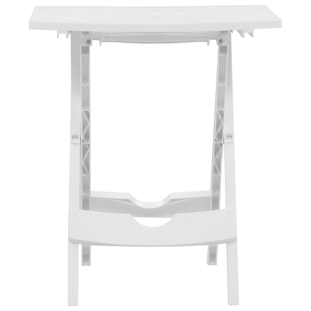 Mesa de jardim dobrável 45,5x38,5x50 cm branco