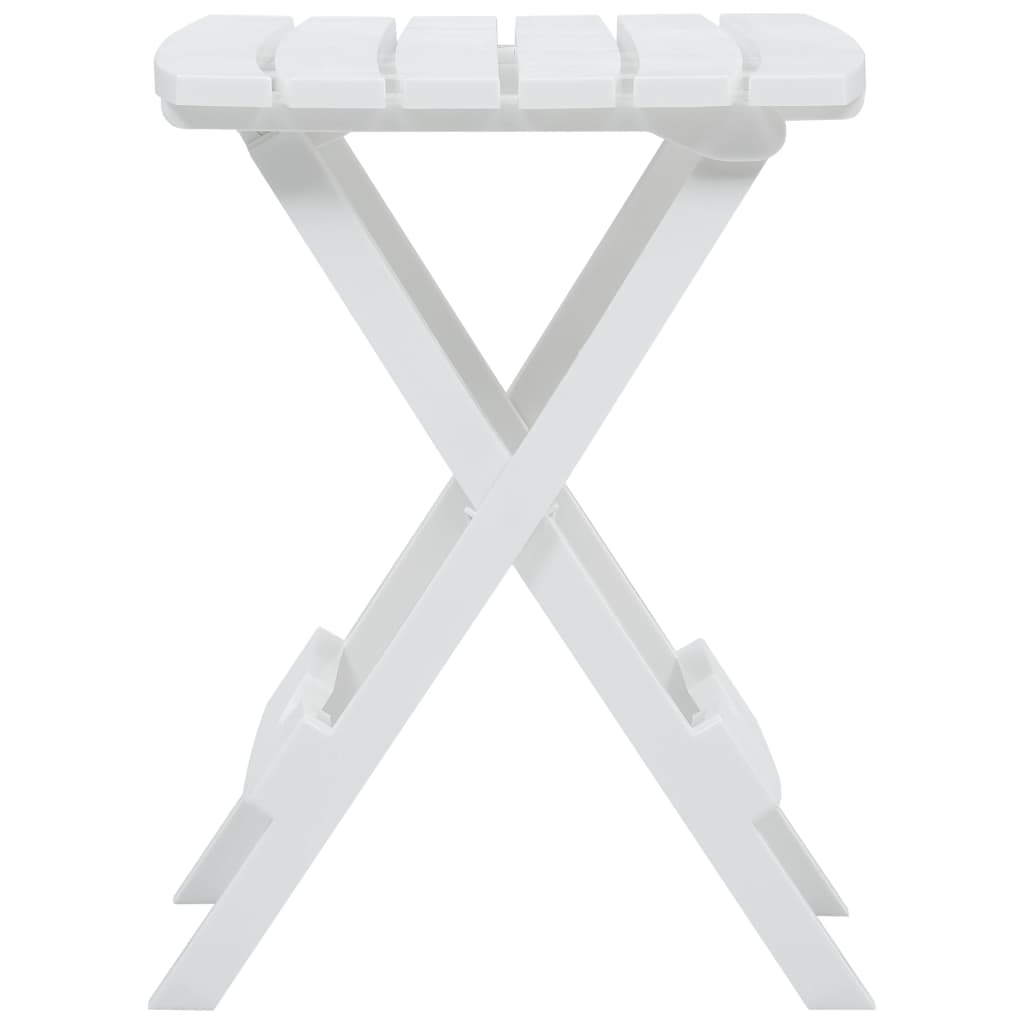 Mesa de jardim dobrável 45,5x38,5x50 cm branco