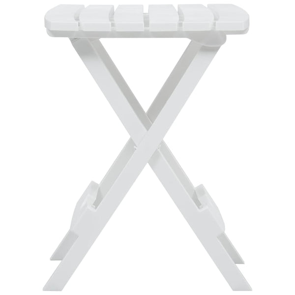 Mesa de jardim dobrável 45,5x38,5x50 cm branco