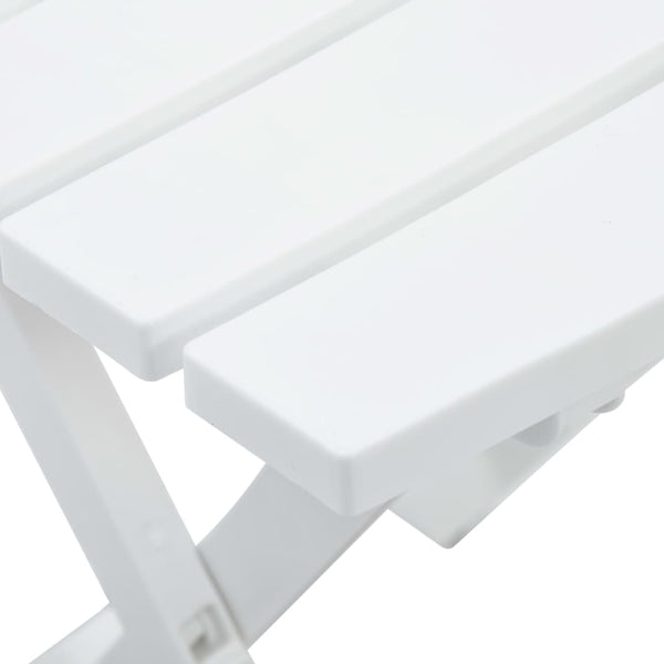 Mesa de jardim dobrável 45,5x38,5x50 cm branco