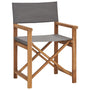 Cadeira de realizador em madeira de teca maciça cinzento