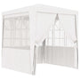 Tenda festas com paredes laterais 2,5x2,5m 90g/m² branco