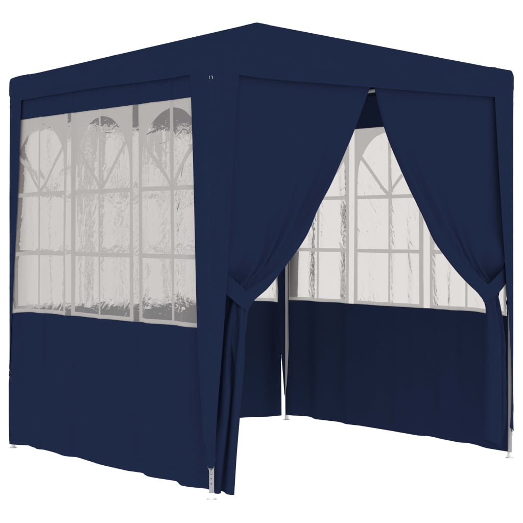 Tenda festas com paredes laterais 2,5x2,5m 90g/m² azul