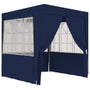 Tenda festas com paredes laterais 2,5x2,5m 90g/m² azul