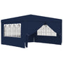 Tenda festas profissional c/ paredes laterais 4x4m 90g/m² azul