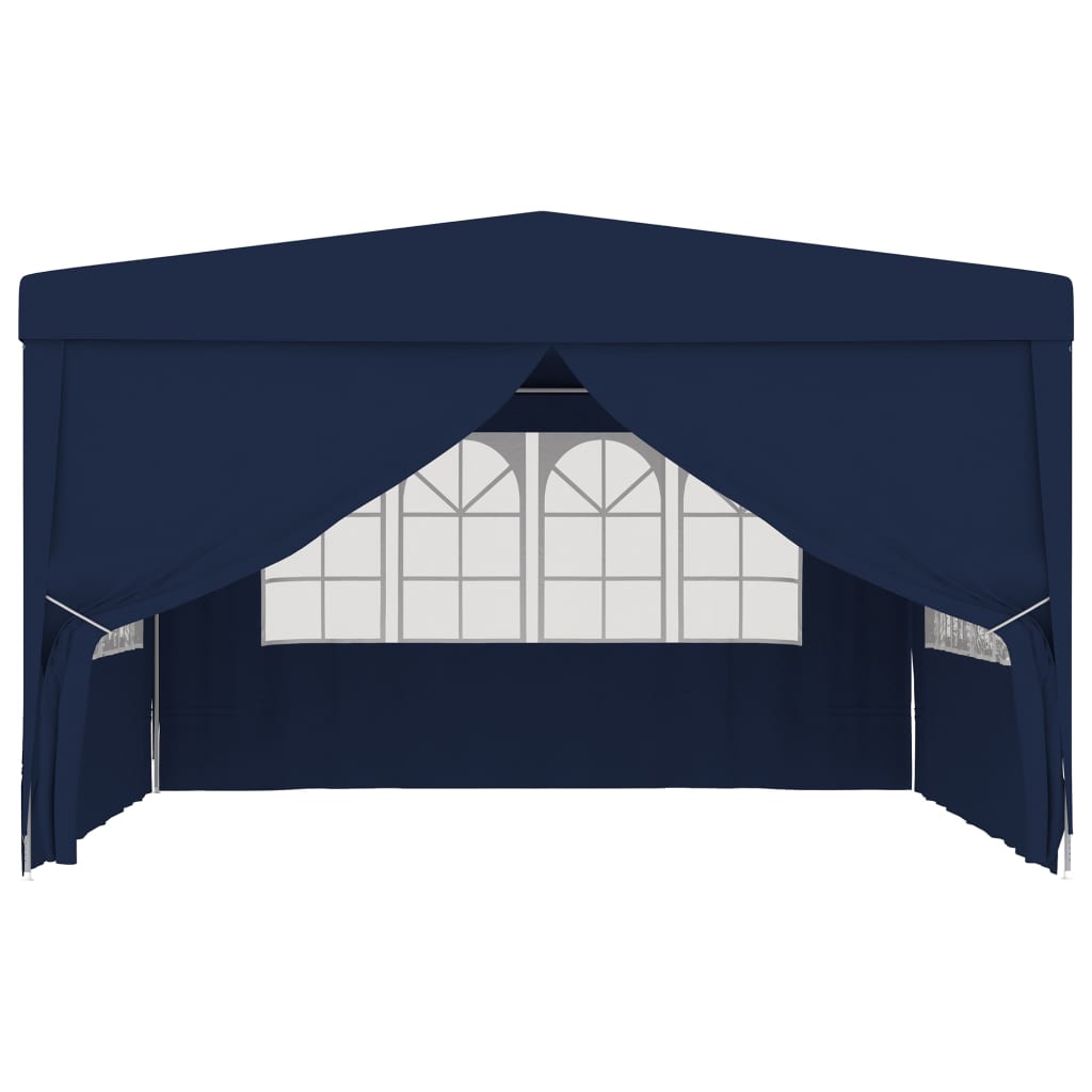 Tenda festas profissional c/ paredes laterais 4x4m 90g/m² azul