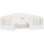 Tenda festas profissional + paredes laterais 4x6m 90g/m² branco