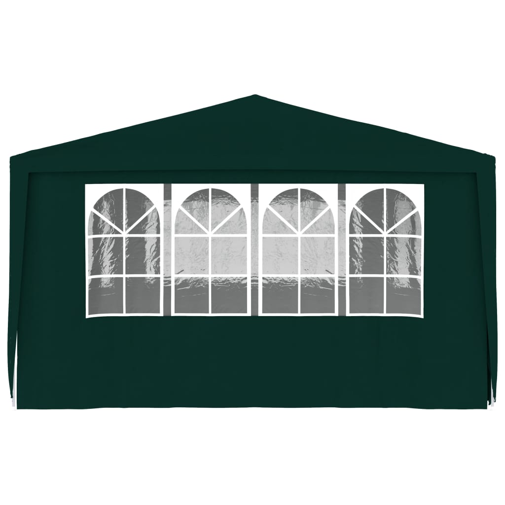 Tenda festas profissional c/ paredes laterais 4x6m 90g/m² verde