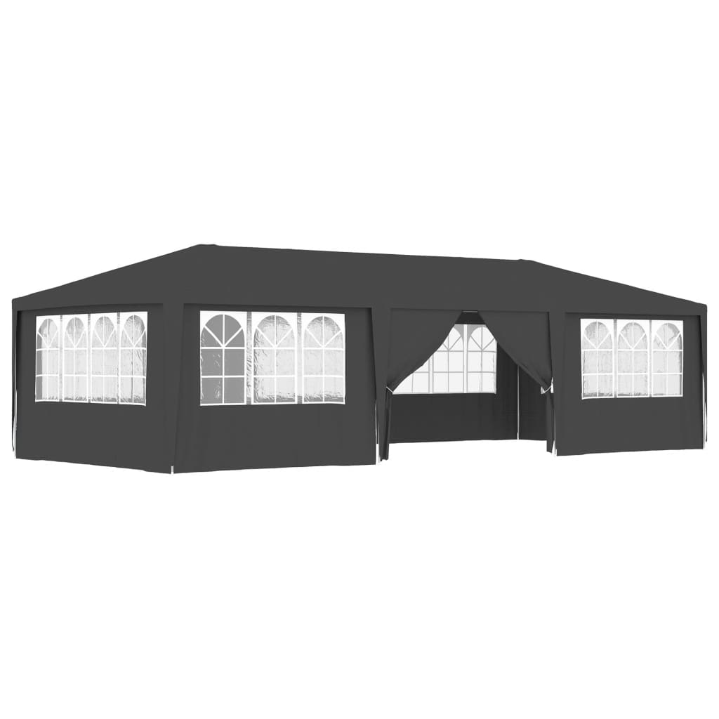 Tenda festas com paredes laterais 4x9m 90g/m² antracite