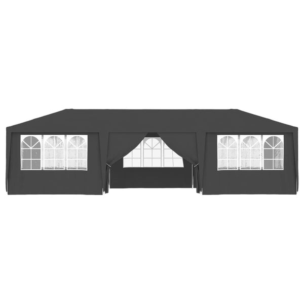 Tenda festas com paredes laterais 4x9m 90g/m² antracite