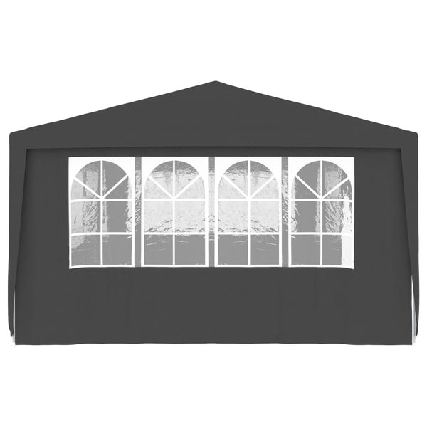 Tenda festas com paredes laterais 4x9m 90g/m² antracite