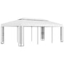 Gazebo com telhado duplo 3x6 m branco