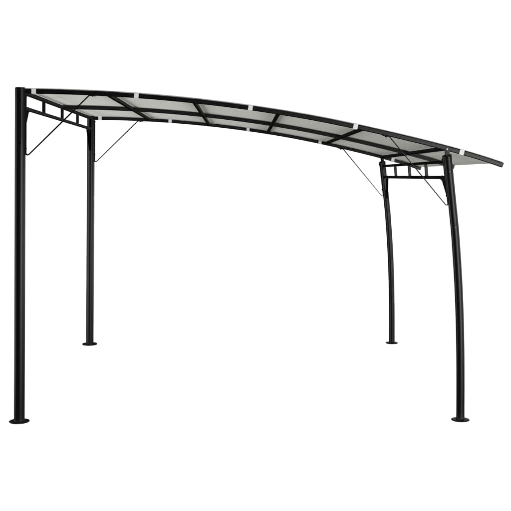 Toldo para-sol de jardim 3x3x2,55 m cor creme