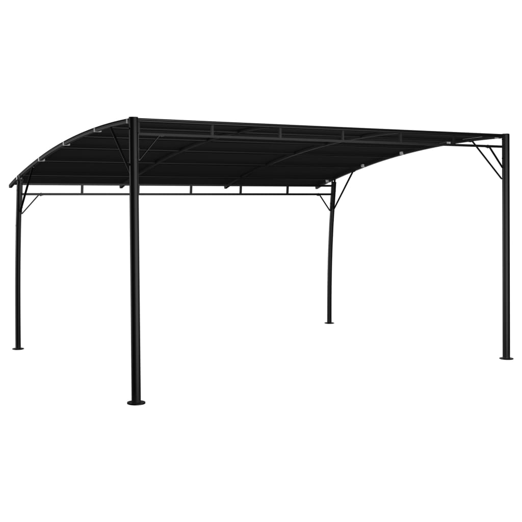 Toldo para-sol de jardim 4x3x2,55 m antracite