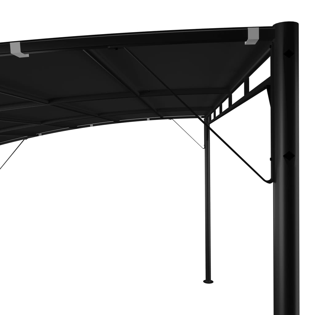 Toldo para-sol de jardim 4x3x2,55 m antracite