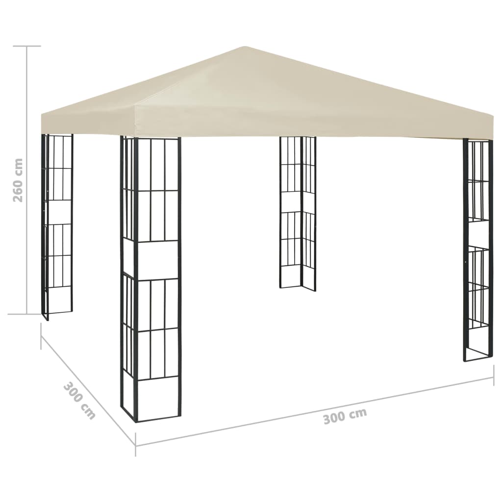 Tenda 3x3 m creme