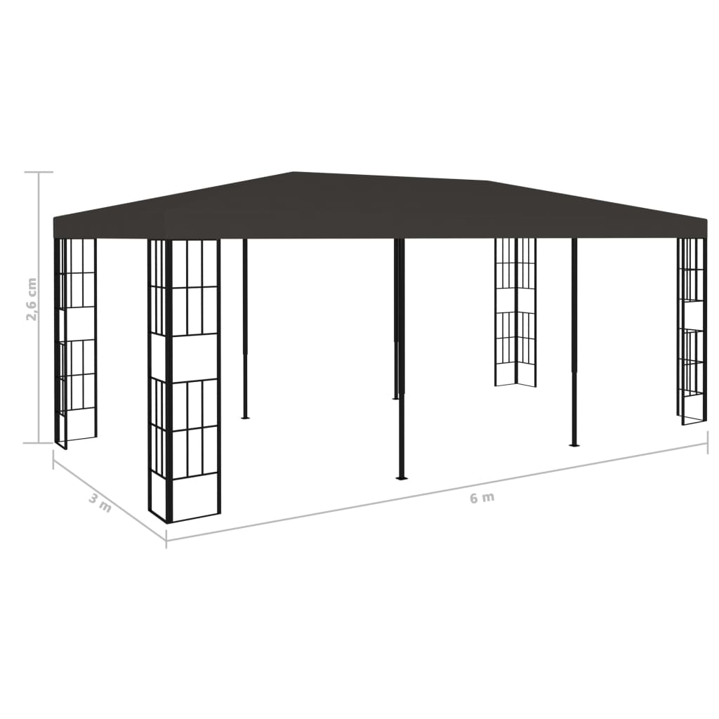 Tenda 3x6 m antracite