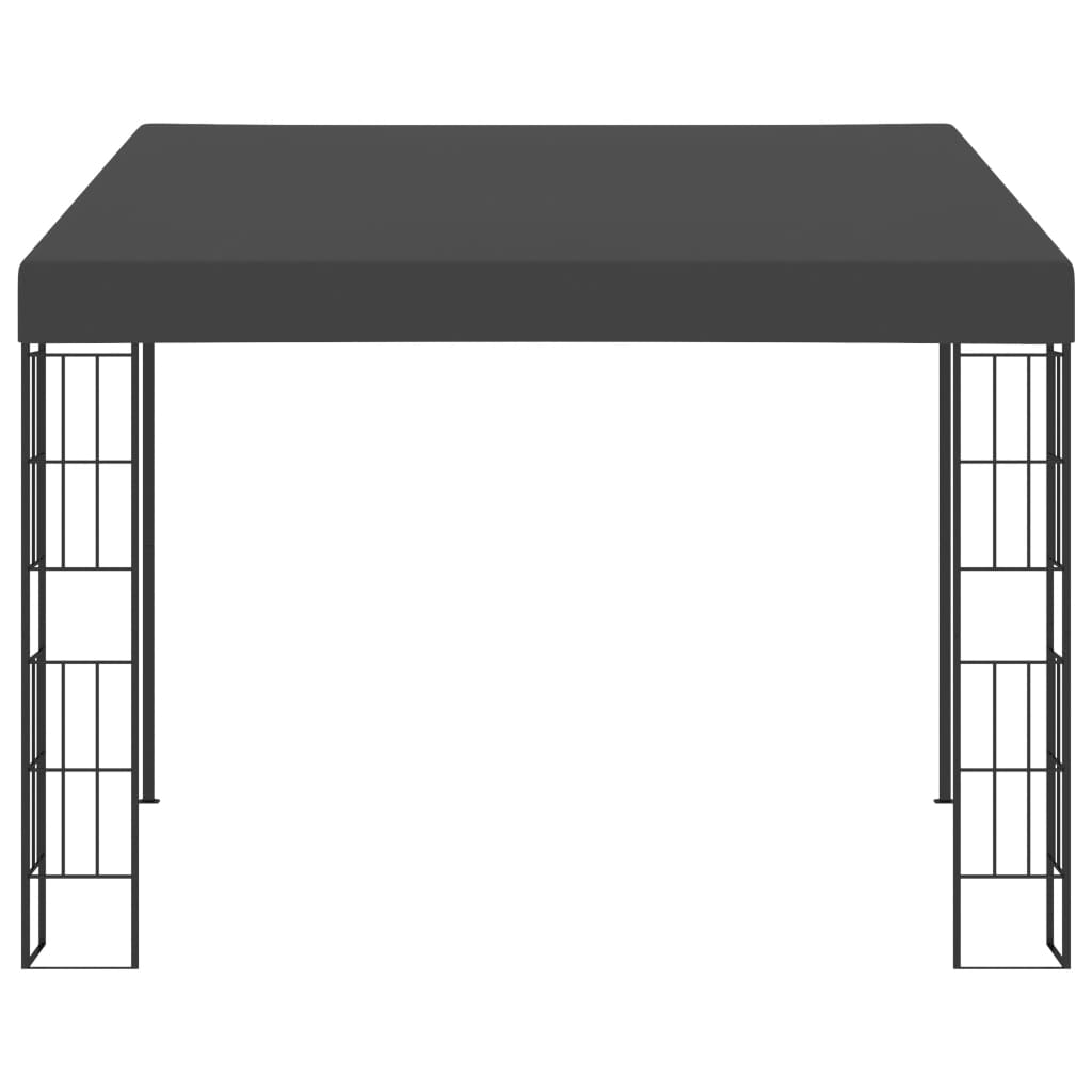 Gazebo de montagem na parede 3x3 m tecido antracite