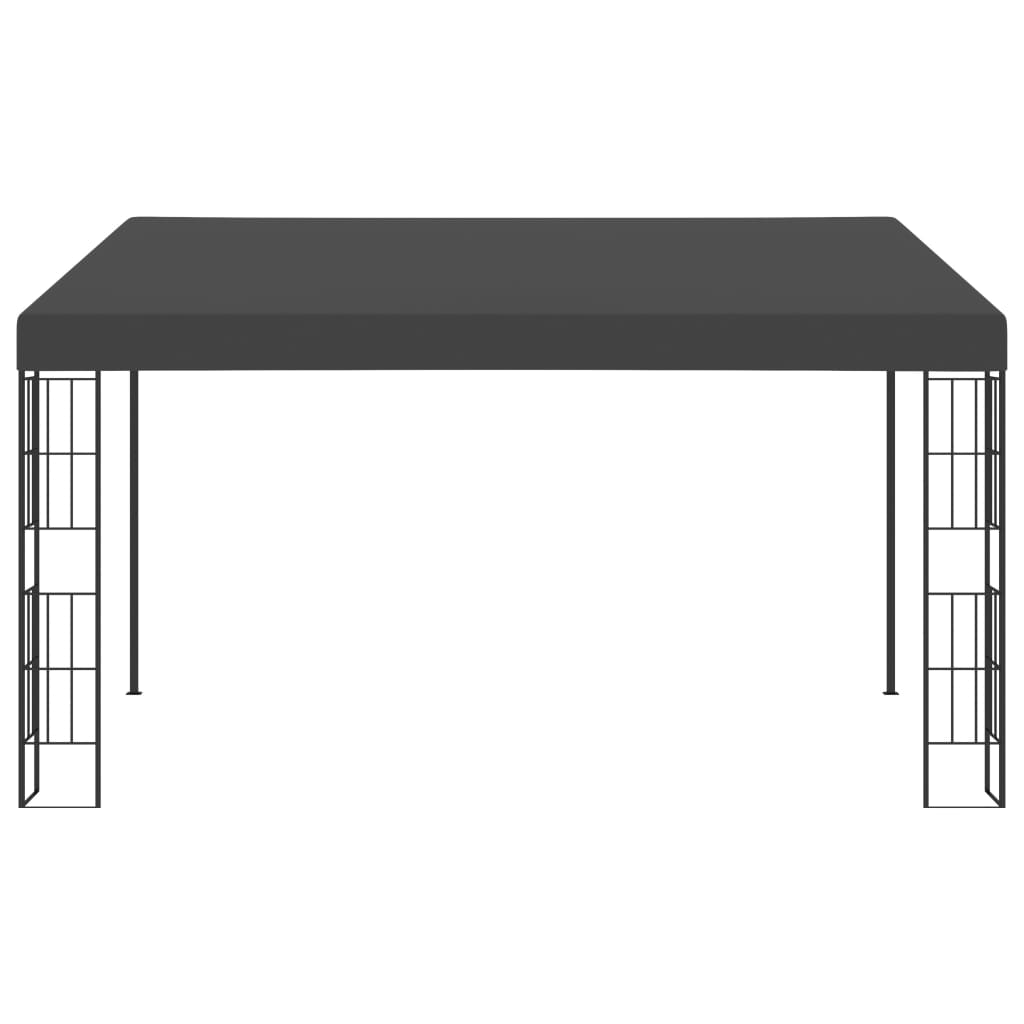 Gazebo de montagem na parede 3x4 m tecido antracite