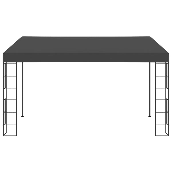 Gazebo de montagem na parede 3x4 m tecido antracite