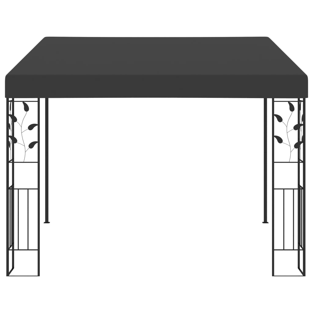 Gazebo de parede 3x3x2,5 m antracite