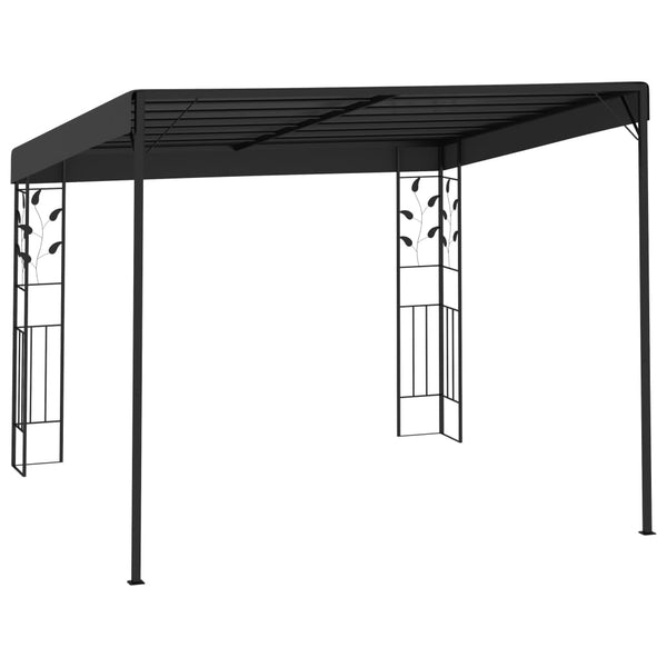 Gazebo de parede 3x3x2,5 m antracite