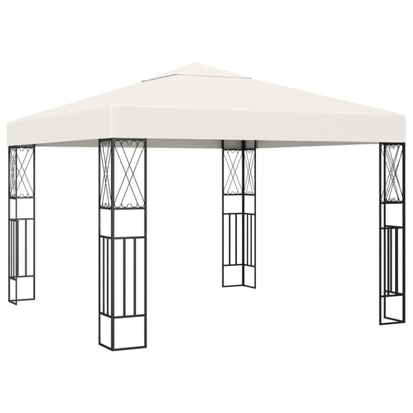 Gazebo 3x3 m tecido creme