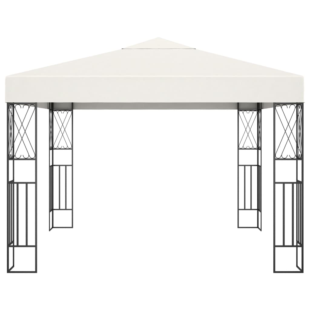 Gazebo 3x3 m tecido creme