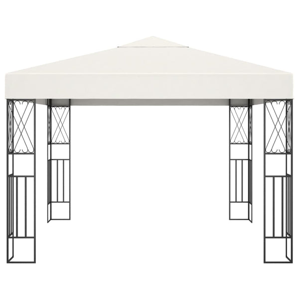 Gazebo 3x3 m tecido creme